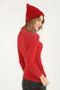 Women's Knitted High Neck Light Sweater by Memnu - MEWS681