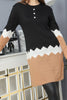 Womens Knitted Pattern Button Detail Dress MEWKND318