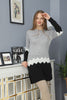 Womens Knitted Pattern Button Detail Dress MEWKND319