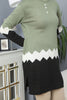 Womens Knitted Pattern Button Detail Dress MEWKND320