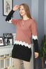 Womens Knitted Pattern Button Detail Dress MEWKND324