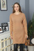 Womens Knitted Pattern Detail Dress MEWKND325