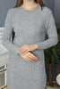 Womens Knitted Pattern Detail Dress MEWKND326