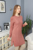 Womens Knitted Pattern Detail Dress MEWKND328