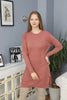 Womens Knitted Pattern Detail Dress MEWKND328