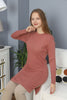 Womens Knitted Pattern Detail Dress MEWKND328