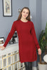 Womens Knitted Pattern Detail Dress MEWKND330