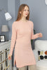 Womens Knitted Pattern Detail Dress MEWKND329