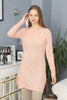 Womens Knitted Pattern Detail Dress MEWKND329