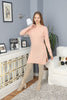 Womens Knitted Pattern Detail Dress MEWKND329