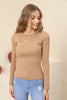 Women's Button Knit Detail Top - WST231