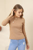 Women's Button Knit Detail Top - WST231