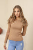 Women's Button Knit Detail Top - WST231