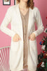 Women's Knitted Cardigan Pocket Detail by Memnu - MEWS708