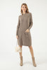 Womens Knitted Pocket Detail Dress MEWKND358