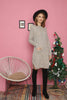 Womens Knitted Pocket Detail Dress MEWKND357