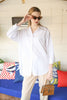 Women's Oversized Button Detail Shirt Top - WST237