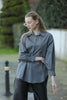 Women's Oversized Button Detail Shirt Top - WST239