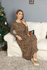 Women's Animal Print Printed Maxi Dress - MWMSD131