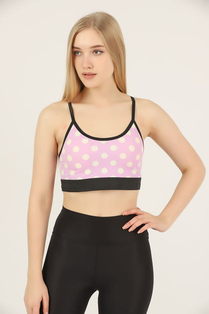 Women's Print Detail Active Wear Sports Bra - WASB8