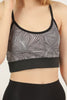 Women's Print Detail Active Wear Sports Bra - WASB22