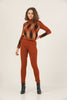 Womens 2 Piece Knitted Contrast Pattern Knit Co Ord Set WTWCD576