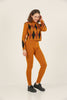 Womens 2 Piece Knitted Contrast Pattern Knit Co Ord Set WTWCD581