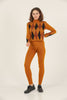 Womens 2 Piece Knitted Contrast Pattern Knit Co Ord Set WTWCD581