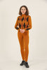 Womens 2 Piece Knitted Contrast Pattern Knit Co Ord Set WTWCD581