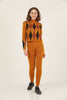 Womens 2 Piece Knitted Contrast Pattern Knit Co Ord Set WTWCD581