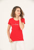 Women's Print Detail Cotton T-Shirt MEPST410