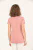 Women's Print Detail Cotton T-Shirt MEPST412