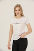 Women's Print Detail Cotton T-Shirt MEPST413