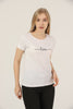 Women's Print Detail Cotton T-Shirt MEPST413