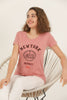 Women's Print Detail Cotton T-Shirt MEPST416