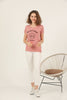 Women's Print Detail Cotton T-Shirt MEPST416
