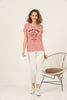Women's Print Detail Cotton T-Shirt MEPST416
