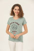 Women's Print Detail Cotton T-Shirt MEPST418