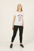 Women's Print Detail Cotton T-Shirt MEPST419