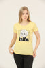 Women's Print Detail Cotton T-Shirt MEPST421