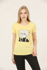 Women's Print Detail Cotton T-Shirt MEPST421