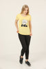 Women's Print Detail Cotton T-Shirt MEPST421