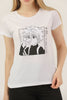 Women's Print Detail Cotton T-Shirt MEPST423