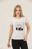 Women's Print Detail Cotton T-Shirt MEPST423