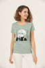 Women's Print Detail Cotton T-Shirt MEPST424