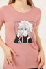 Women's Print Detail Cotton T-Shirt MEPST425