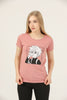 Women's Print Detail Cotton T-Shirt MEPST425