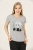 Women's Print Detail Cotton T-Shirt MEPST428