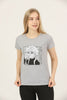 Women's Print Detail Cotton T-Shirt MEPST428