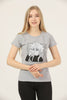 Women's Print Detail Cotton T-Shirt MEPST428